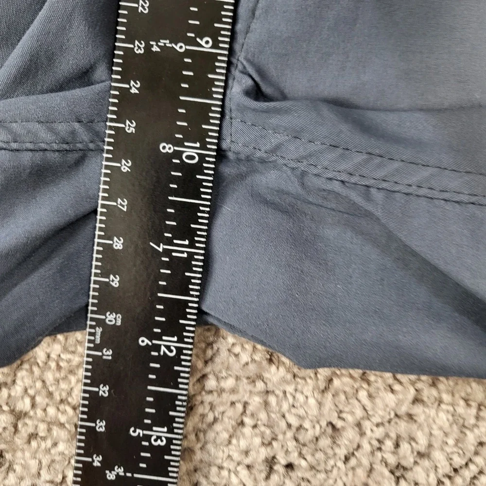 Eddie Bauer First Ascent Guide Pro Pants Mens 35x32 Gray Blue Hiking Nylon